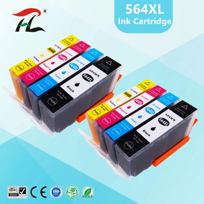 Compatible 564 ink cartridge for hp 564XL for hp564 Photosmart 5510/5511/5512/5514/5515/5520/5522/ 5525/6510/6512/6515 printer
Compatible 564 ink cartridge for hp 564XL for hp564 Photosmart 5510/5511/5512/5514/5515/5520/5522/ 5525/6510/6512/6515 printer