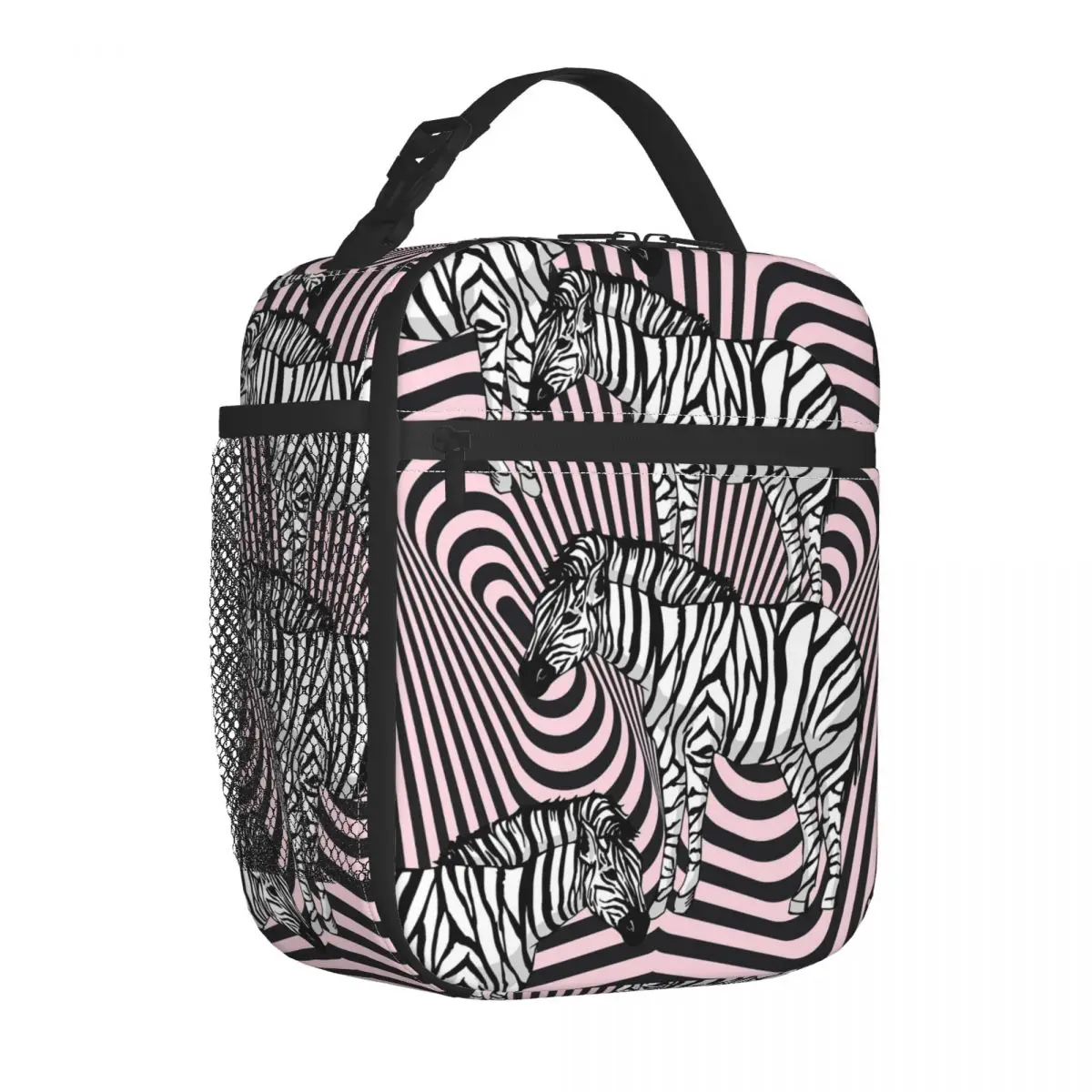 Zebra Print Watercolor Lunch Bag Handle Trendy Abstract Stripes Carry Mesh Pocket Cooler Bag School Portable Food Thermal Bag
Zebra Print Watercolor Lunch Bag Handle Trendy Abstract Stripes Carry Mesh Pocket Cooler Bag School Portable Food Thermal Bag