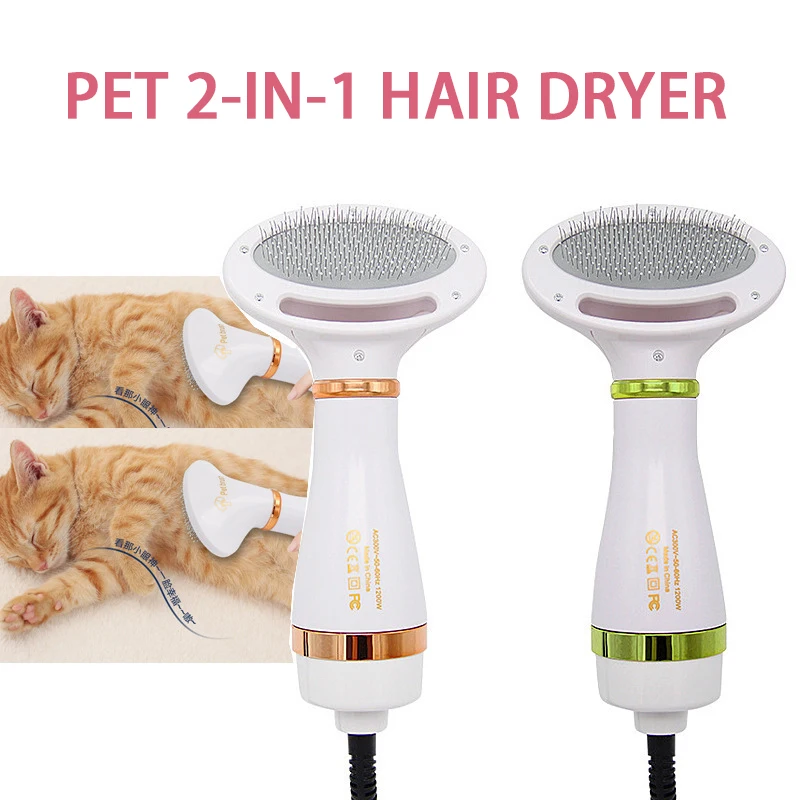 4.7X9.8In Pet Dog Hair Dryer 2-In-1 Cat Dog Adjust Temperature Low Noise Cat Hair Comb Puppy Fur Blower for Dog Accessories
4.7X9.8In Pet Dog Hair Dryer 2-In-1 Cat Dog Adjust Temperature Low Noise Cat Hair Comb Puppy Fur Blower for Dog Accessories