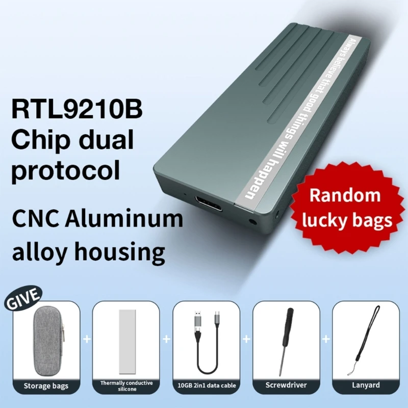 .2 NVMe SSD Enclosure Adapter 10Gbps USBC 3.1 NVMe Case External Enclosure NVMe P9JB
.2 NVMe SSD Enclosure Adapter 10Gbps USBC 3.1 NVMe Case External Enclosure NVMe P9JB