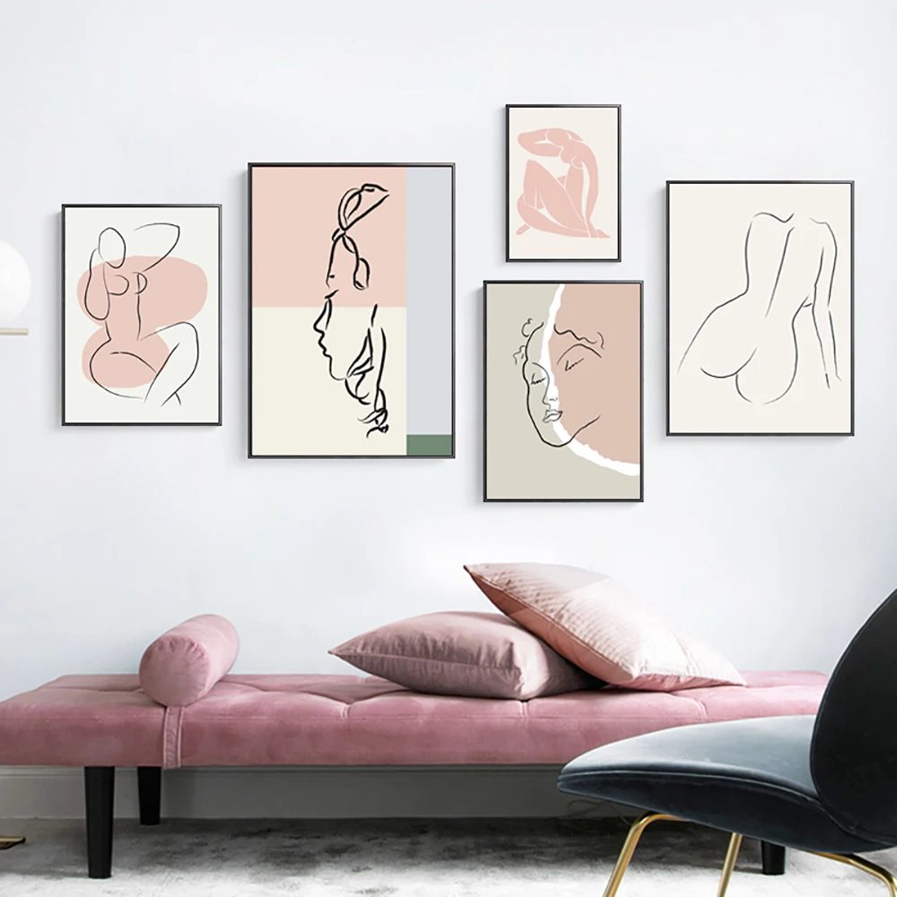 Abstract Face Line Girl Wall Art Canvas Painting Nordic Geometric Poster And Print Picture Living Room Home Decor Frameless
Abstract Face Line Girl Wall Art Canvas Painting Nordic Geometric Poster And Print Picture Living Room Home Decor Frameless
