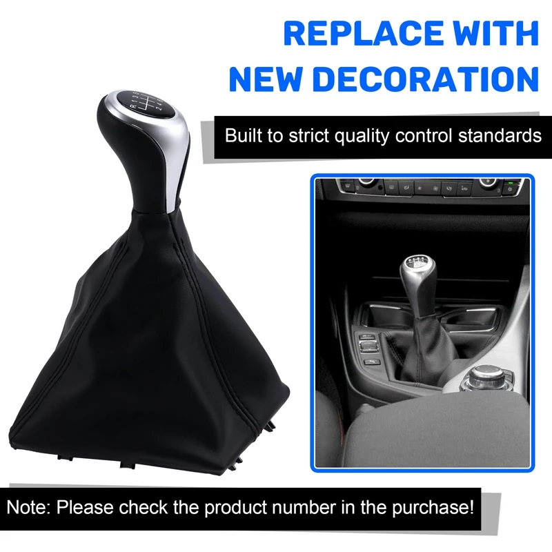 Автомобильный 6-скоростной ручной рычаг переключения передач с пылезащитным черевиком из искусственной кожи для BMW 1 3 серии F20 F21 F30 F31
Автомобильный 6-скоростной ручной рычаг переключения передач с пылезащитным черевиком из искусственной кожи для BMW 1 3 серии F20 F21 F30 F31