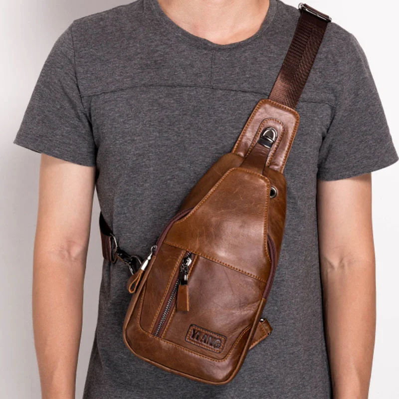 Men Genuine Leather Shoulder Cross Body Chest Bag Pack Backpack Travel Retro Male Real Cowhide Purse Sling Side Messenger Bags
Men Genuine Leather Shoulder Cross Body Chest Bag Pack Backpack Travel Retro Male Real Cowhide Purse Sling Side Messenger Bags