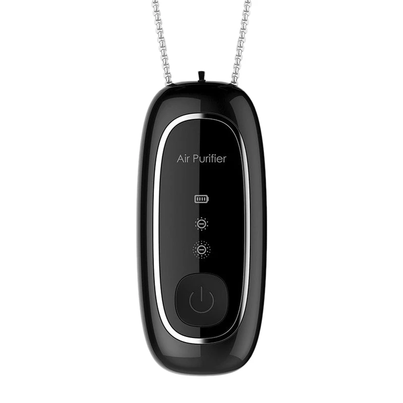 USB Portable Air Purifier, Personal Hanging Necklace with Negative Ion Air Freshener-No Radiation for Adults Kids Black
USB Portable Air Purifier, Personal Hanging Necklace with Negative Ion Air Freshener-No Radiation for Adults Kids Black