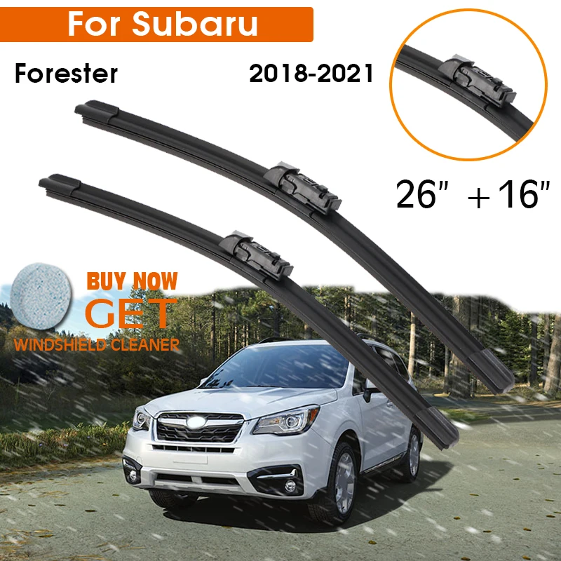 KOSOO Car Wiper Blade For Subaru Forester 2018-2021 LHD / RHD Front Window Windshield Windscreen Wiper Blades 26" + 16"
KOSOO Car Wiper Blade For Subaru Forester 2018-2021 LHD / RHD Front Window Windshield Windscreen Wiper Blades 26" + 16"