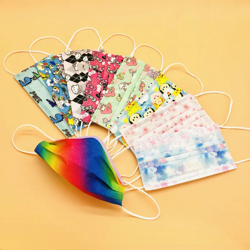 50Pcs/bag Adults Anime Cartoon Kawaii Kuromi My Melody 3 Ply Non-Woven Fabric Breathable Earloop Disposable Face Masks Safety
50Pcs/bag Adults Anime Cartoon Kawaii Kuromi My Melody 3 Ply Non-Woven Fabric Breathable Earloop Disposable Face Masks Safety