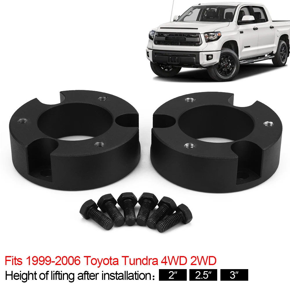 

Leveling Lift Kit 2"/2.5"/3" Front Fits For 1999-2006 Toyota Tundra 2WD 4WD