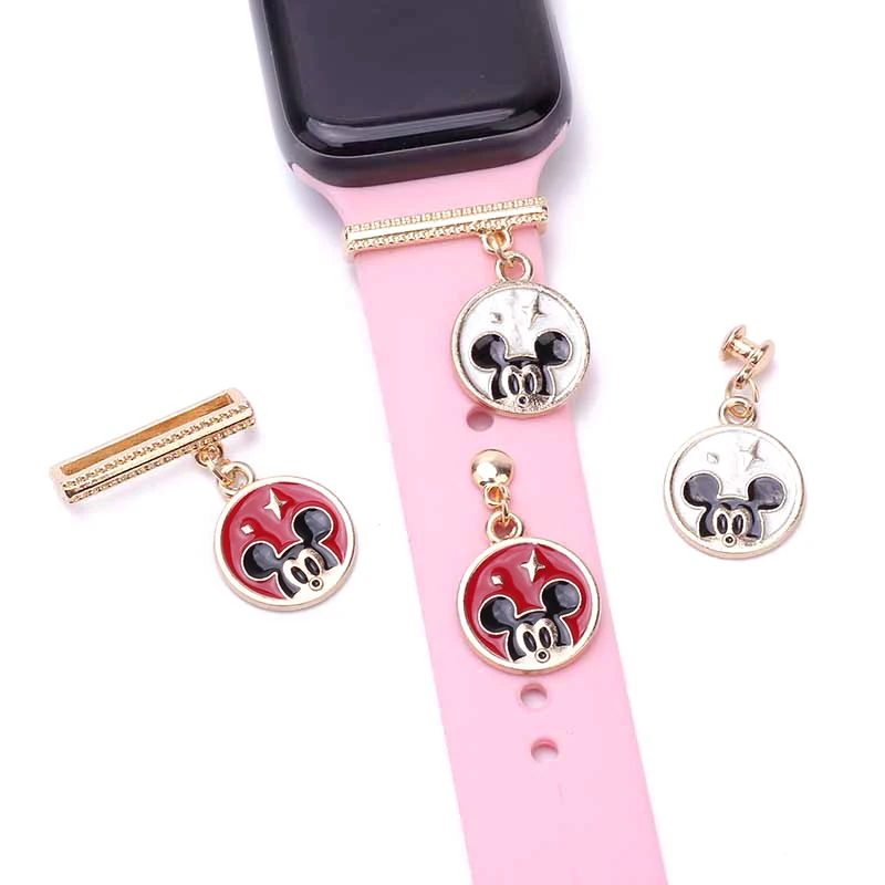 Mickey Mouse Strap Decoration Charms for Iwatch Silicone Bracelet Jewelry Cute Disney Charm for Apple Watch Bands Gift
Mickey Mouse Strap Decoration Charms for Iwatch Silicone Bracelet Jewelry Cute Disney Charm for Apple Watch Bands Gift