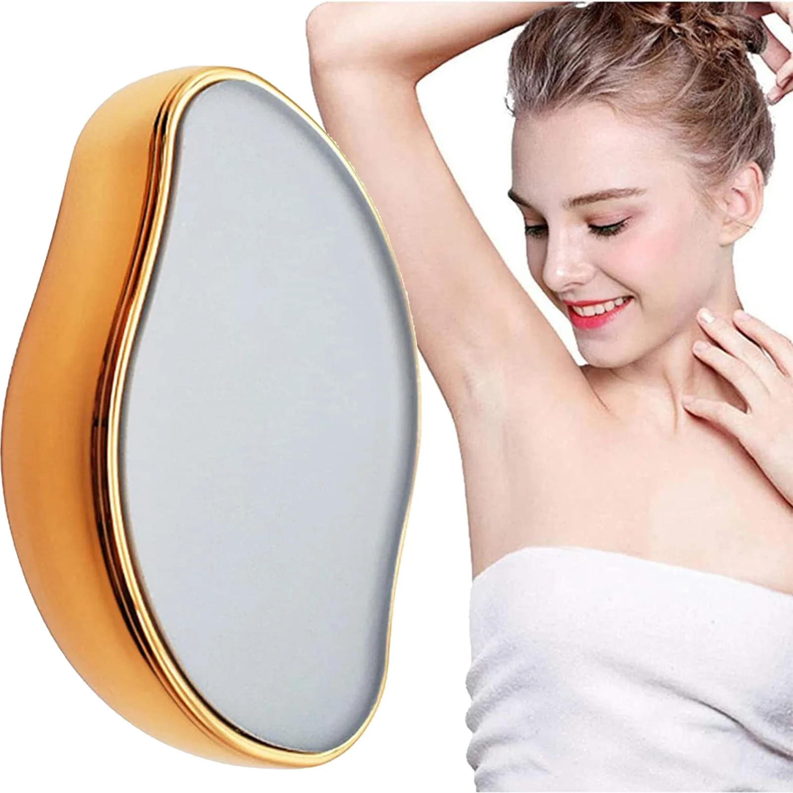 NEW Crystal Hair Eraser Physical Hair Removal Painless Safe Epilator Reusable Body Depilation Tool Glass Hair Remover Trimmer
NEW Crystal Hair Eraser Physical Hair Removal Painless Safe Epilator Reusable Body Depilation Tool Glass Hair Remover Trimmer