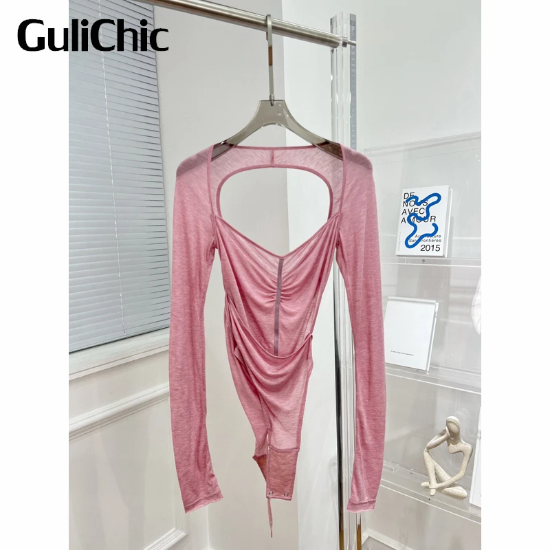 6.2 GuliChic Women Soft Breathable Solid Color Square Collar Long Sleeve Hollow Out Sexy Slim Bodysuit
6.2 GuliChic Women Soft Breathable Solid Color Square Collar Long Sleeve Hollow Out Sexy Slim Bodysuit
