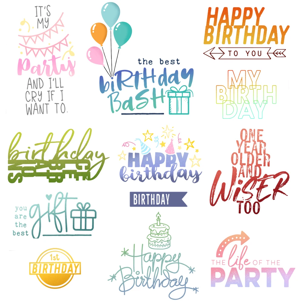 YIXUAN Happy Birthday Balloons Clear Stamps Stencil For Decor DIY Scrapbooking Embossing Stamps Template Paper Card Crafts
YIXUAN Happy Birthday Balloons Clear Stamps Stencil For Decor DIY Scrapbooking Embossing Stamps Template Paper Card Crafts