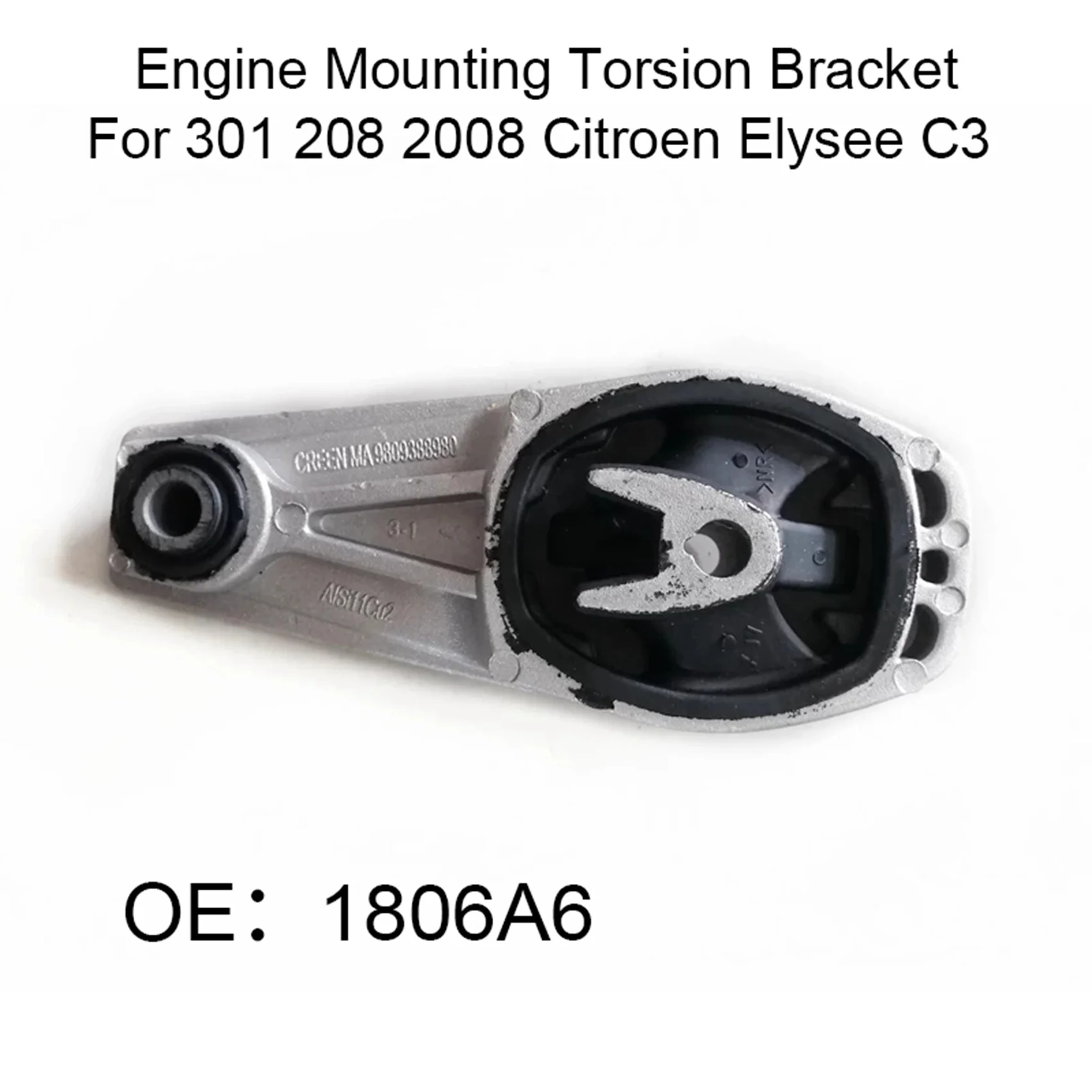 

Engine Mount Torsion Bracket for Peugeot 301 208 207 308 2008 -Citroen Elysee C3 DS3 C4 1806A6 9809388980 9802483780