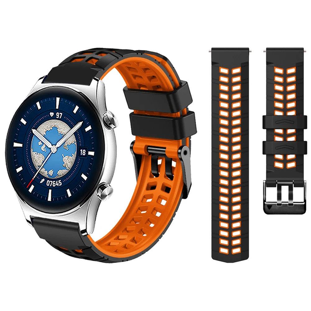 Ремешок силиконовый для HONOR MagicWatch 2 46 мм, быстросъемный браслет для наручных часов HONOR Watch GS 3 / GS Pro, 22 мм
Ремешок силиконовый для HONOR MagicWatch 2 46 мм, быстросъемный браслет для наручных часов HONOR Watch GS 3 / GS Pro, 22 мм