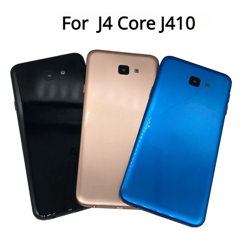 For Samsung Galaxy J4 Core J410 J410F SM-J410F/DS Housing Back Battery Cover Rear Door Case with Middle Frame+Camera lens 
For Samsung Galaxy J4 Core J410 J410F SM-J410F/DS Housing Back Battery Cover Rear Door Case with Middle Frame+Camera lens