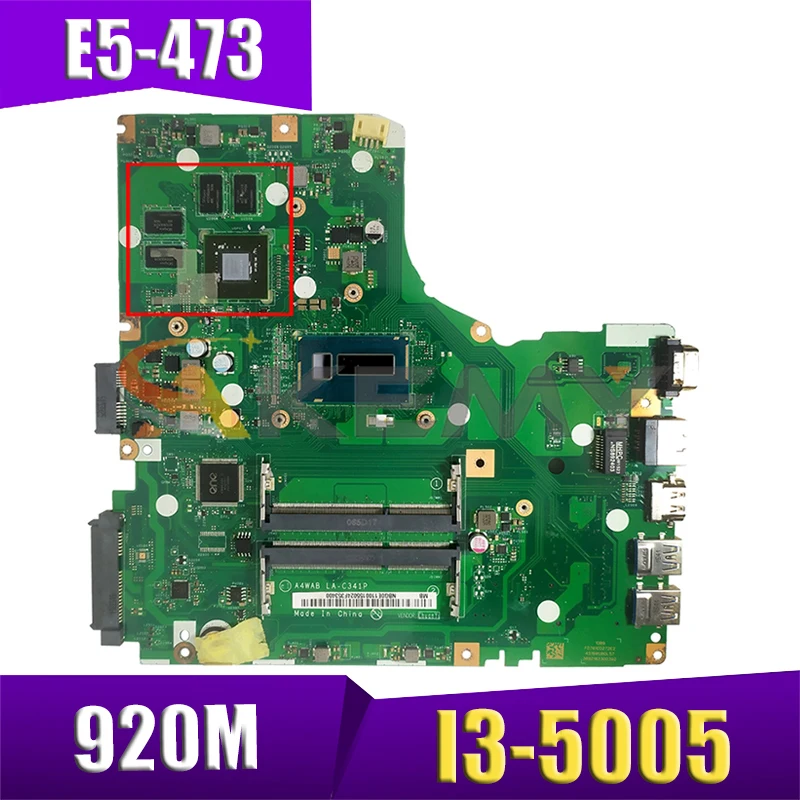 AKEMY NBDUMMY020 A4WAB LA-C341P for acer aspire E5-473 laptop motherboard I3-5005U CPU NVIDIA GeForce 920M
AKEMY NBDUMMY020 A4WAB LA-C341P for acer aspire E5-473 laptop motherboard I3-5005U CPU NVIDIA GeForce 920M
