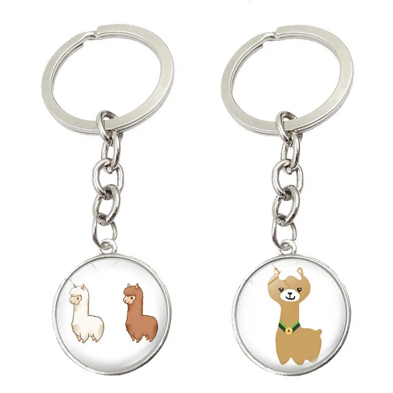 Cute Alpaca Keychain Animal Art Picture Pendant Keychain Creative Metal Glass Cabochon Keychain Cute Animal Trinkets
Cute Alpaca Keychain Animal Art Picture Pendant Keychain Creative Metal Glass Cabochon Keychain Cute Animal Trinkets