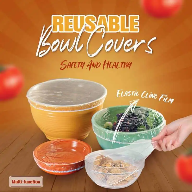 100pcs Cling Film Bowl Cover Household Refrigerator Food Fruit Preservation Elastic mouth Dust-proof Plastic Reusable Keep Fresh
100pcs Cling Film Bowl Cover Household Refrigerator Food Fruit Preservation Elastic mouth Dust-proof Plastic Reusable Keep Fresh