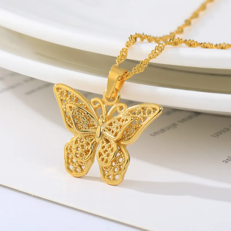 New Butterfly Necklace for Women Stainless Steel Jewelry Butterfly Hollow Necklace
New Butterfly Necklace for Women Stainless Steel Jewelry Butterfly Hollow Necklace