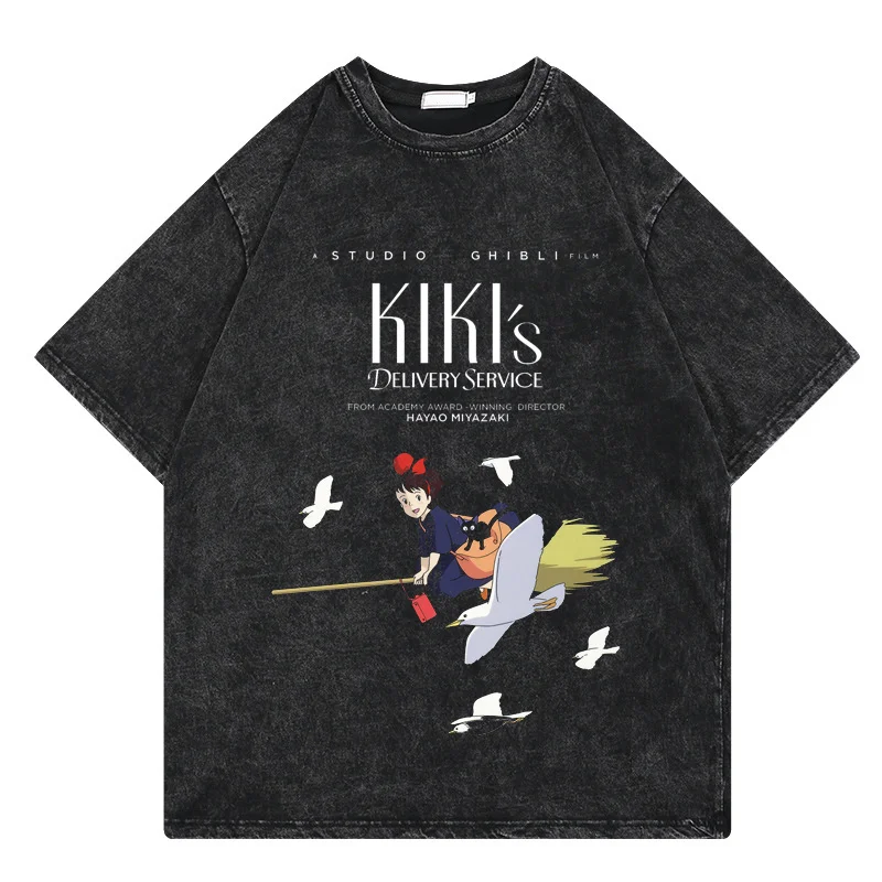 Мужская повседневная винтажная промытая футболка, футболка с креативным принтом в стиле японского аниме Кики, летняя футболка, топы унисекс
Мужская повседневная винтажная промытая футболка, футболка с креативным принтом в стиле японского аниме Кики, летняя футболка, топы унисекс
