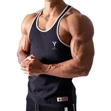 2022 Summer Bodybuilding Tank Tops Men Gym Fitness Training Sleeveless Shirt Male Casual Cotton Stringer Singlet Vest Undershirt