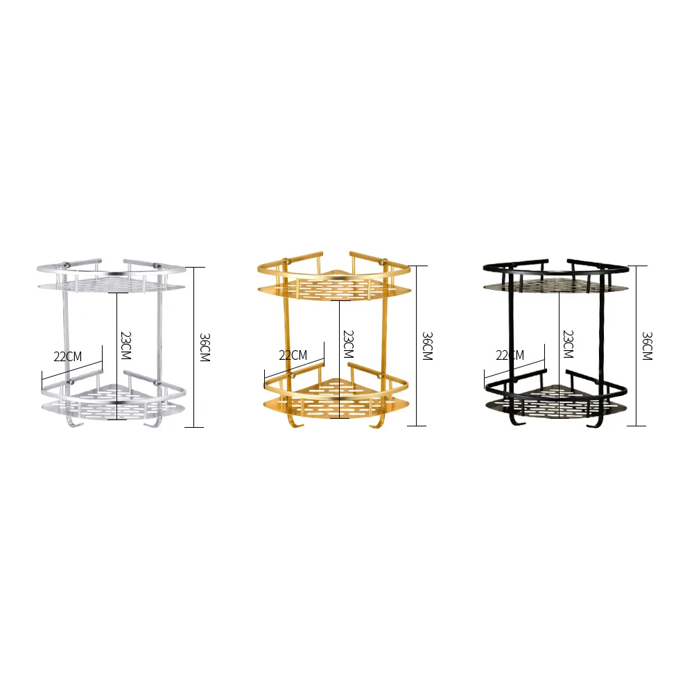 Triangle Towel Shower Storage Rack Corner Shelves 2 Layers Wall Mounted Aluminum Shampoo Holder No Drill Bathroom Storage Rack
Triangle Towel Shower Storage Rack Corner Shelves 2 Layers Wall Mounted Aluminum Shampoo Holder No Drill Bathroom Storage Rack
