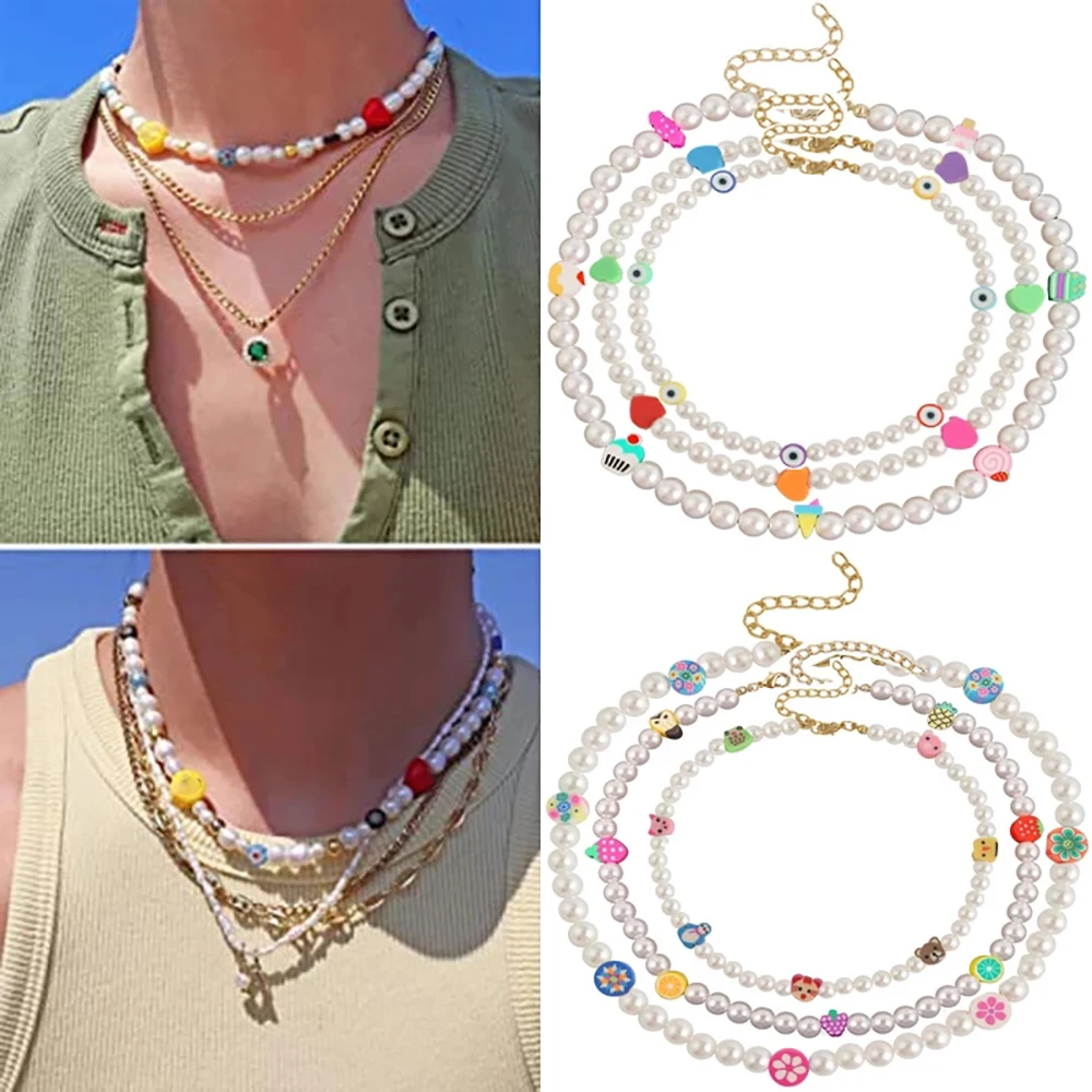 Ins Fashion Freshwater Pearl Necklace for Women Handmade Candy Beaded Choker Evil Eye Summer Boho Jewelry Girl Gifts Wholesale
Ins Fashion Freshwater Pearl Necklace for Women Handmade Candy Beaded Choker Evil Eye Summer Boho Jewelry Girl Gifts Wholesale