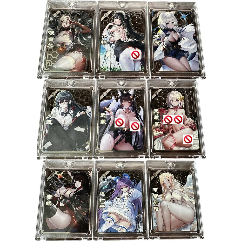 9Pcs/set Azur Lane Sexy Girl Metal Cards Openwork Engraving Relief Silver Metal Card Classic Game Anime Collection Cards
9Pcs/set Azur Lane Sexy Girl Metal Cards Openwork Engraving Relief Silver Metal Card Classic Game Anime Collection Cards