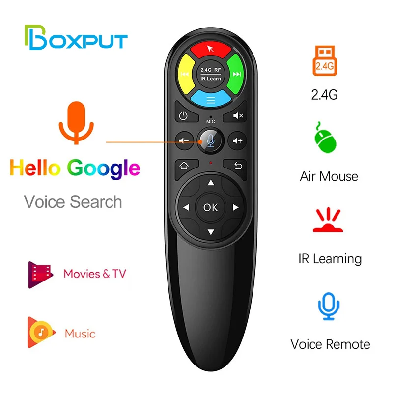 

Air Mouse Q6 Voice Remote Control 2.4G Wireless IR Learning Gyroscope for Android tv box H96 MAX X88 PRO TVBox HK1 T95 X96 mini