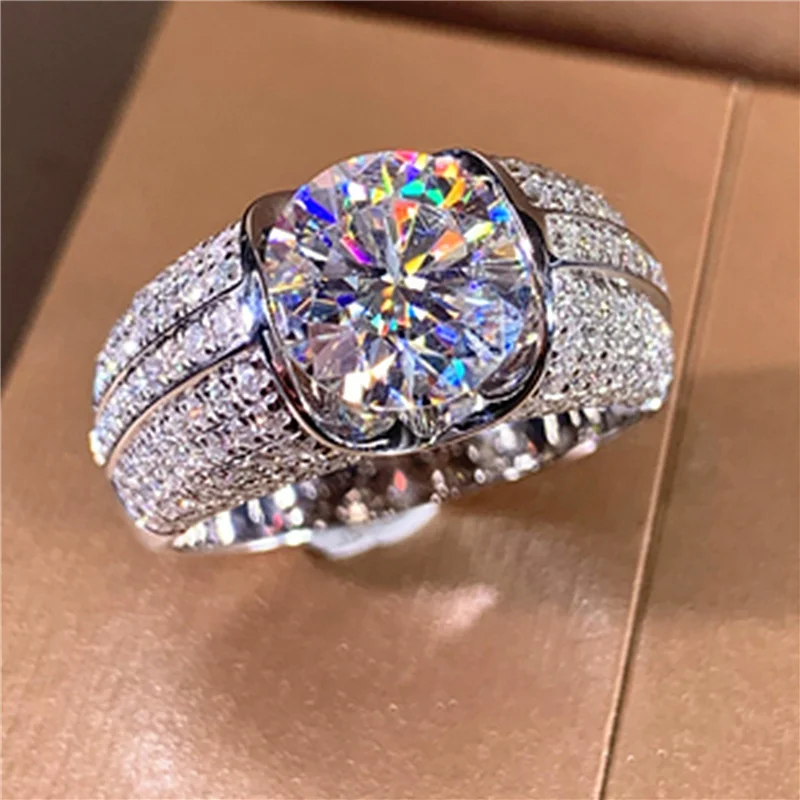 KYTRD Luxurious Fashion Jewelry Wedding Rings for Women Elegant Bright Silver Color Inlaid with White Zircon Punk Engagement
KYTRD Luxurious Fashion Jewelry Wedding Rings for Women Elegant Bright Silver Color Inlaid with White Zircon Punk Engagement