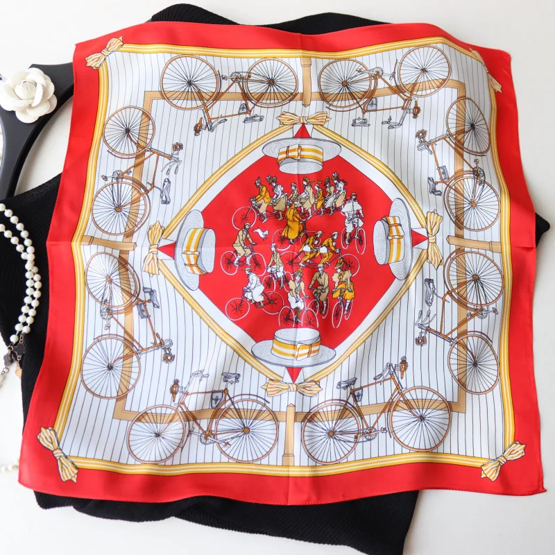 Женский квадратный шарф-повязка из 100% натурального шелка, 53 см
Женский квадратный шарф-повязка из 100% натурального шелка, 53 см