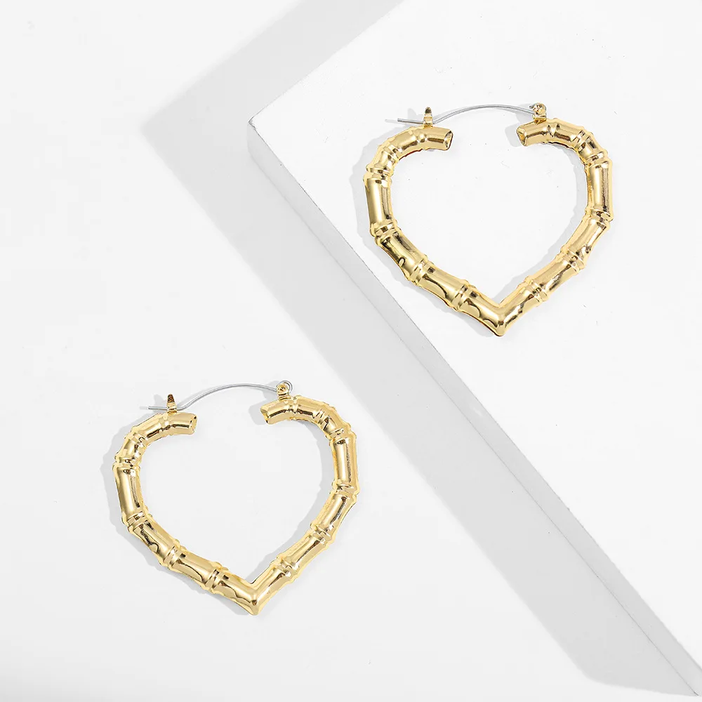 Fashion Gold-platedMetal Bamboo Hoop Earrings for Women Big Earrings Girls Popular Jewelry Gift Stainless Steel Earrings Jewelry
Fashion Gold-platedMetal Bamboo Hoop Earrings for Women Big Earrings Girls Popular Jewelry Gift Stainless Steel Earrings Jewelry