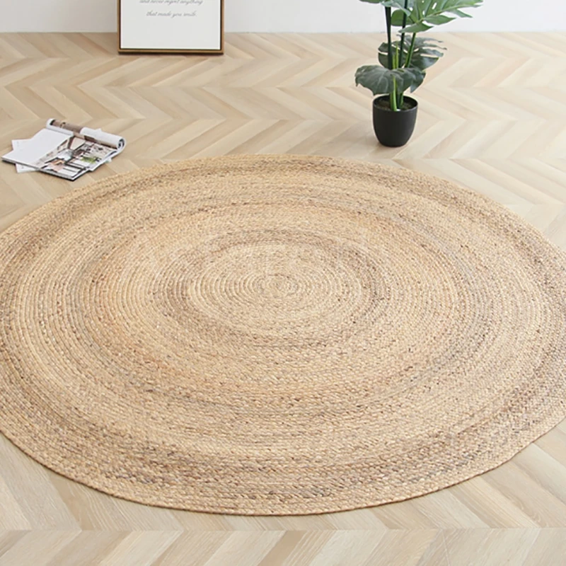 100% Straw Round Carpets Rugs for Living Room Bedroom Bulrush Natural Reed Grass Rattan Carpet Tea Table Floor Mats Hand-woven
100% Straw Round Carpets Rugs for Living Room Bedroom Bulrush Natural Reed Grass Rattan Carpet Tea Table Floor Mats Hand-woven