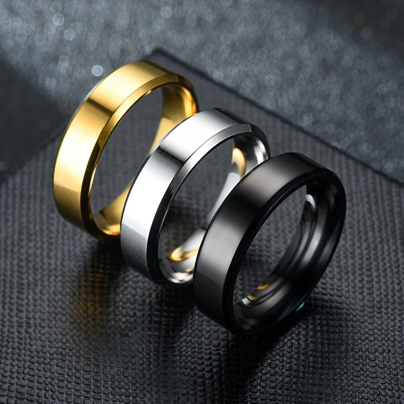 4mm6mm8mm Stainless Steel Black Rings For Men Simple Fashion Wedding Ring Set For Couple Jewelry
4mm6mm8mm Stainless Steel Black Rings For Men Simple Fashion Wedding Ring Set For Couple Jewelry