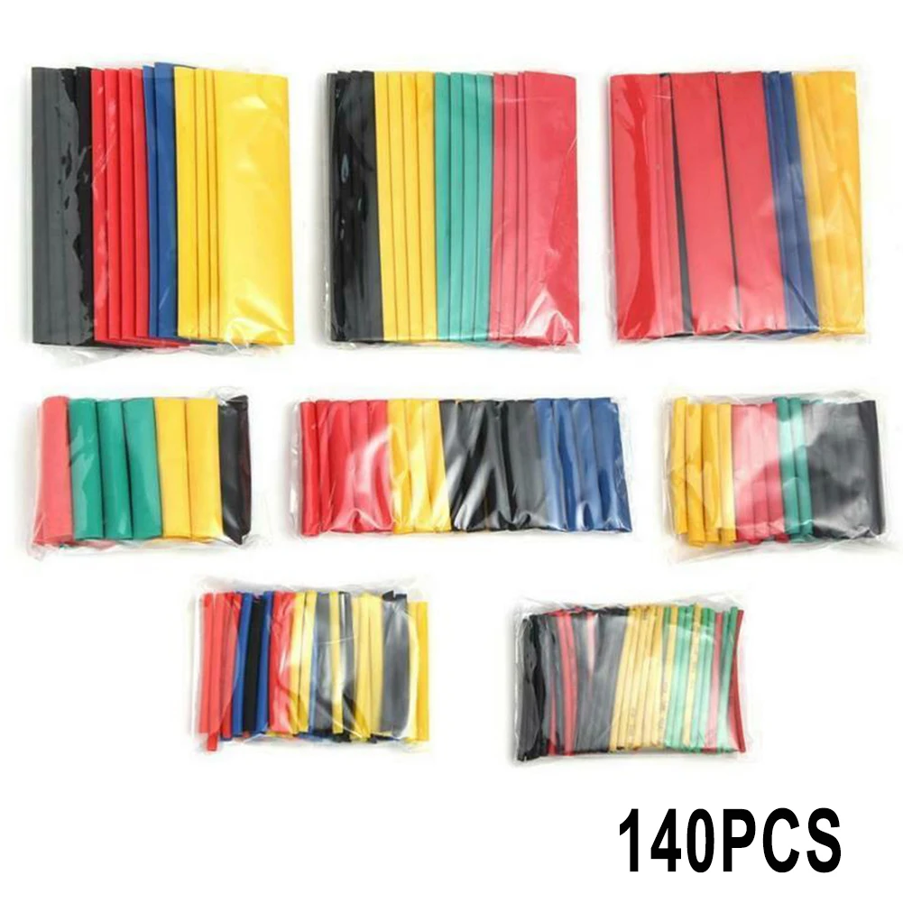 140 Pcs Heat Shrink Black Wire Cable Tubing Tube Sleeving Sleeve Wrap W/ Box/Bag For Electrical Equipment Accessories
140 Pcs Heat Shrink Black Wire Cable Tubing Tube Sleeving Sleeve Wrap W/ Box/Bag For Electrical Equipment Accessories