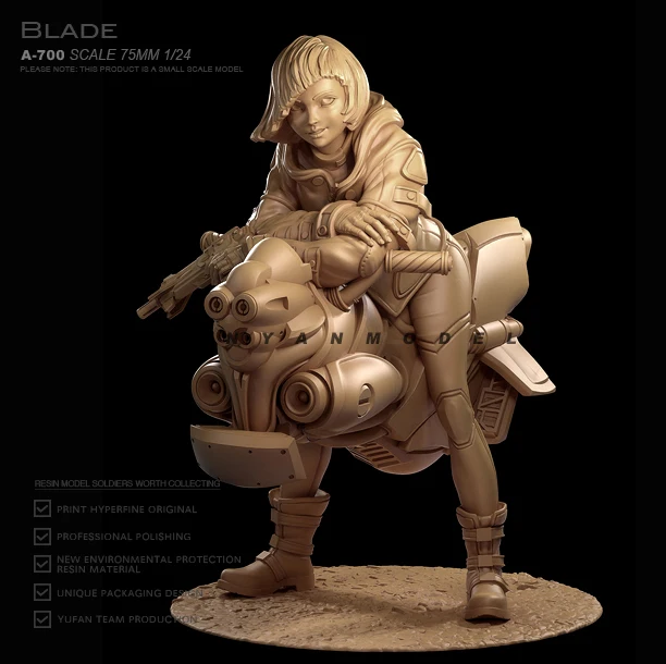 1/24 Resin model kits figure beauty colorless and self-assembled A-700
1/24 Resin model kits figure beauty colorless and self-assembled A-700