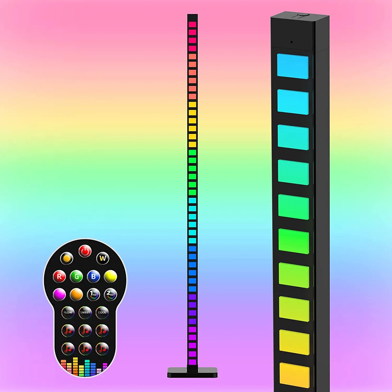 Напольная Лампа 48 дюймов RGB со звуковой активацией, светодиодный светильник с голосовым управлением, звукоснимателем, музыкальным ритмом, д...
Напольная Лампа 48 дюймов RGB со звуковой активацией, светодиодный светильник с голосовым управлением, звукоснимателем, музыкальным ритмом, д...