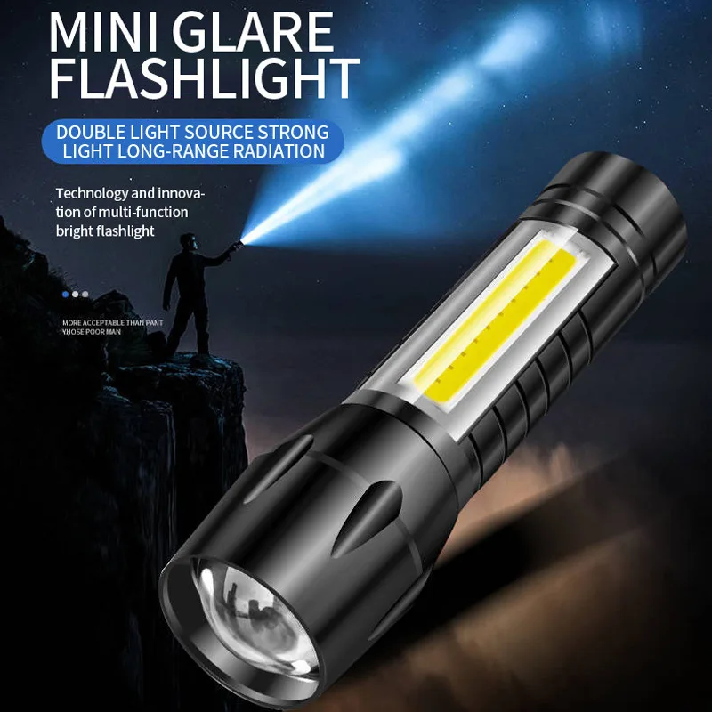 Multifunctional Mini Flashlight 511/513cob Side Light USB Charging Outdoor Household Portable Lighting Work Light
Multifunctional Mini Flashlight 511/513cob Side Light USB Charging Outdoor Household Portable Lighting Work Light