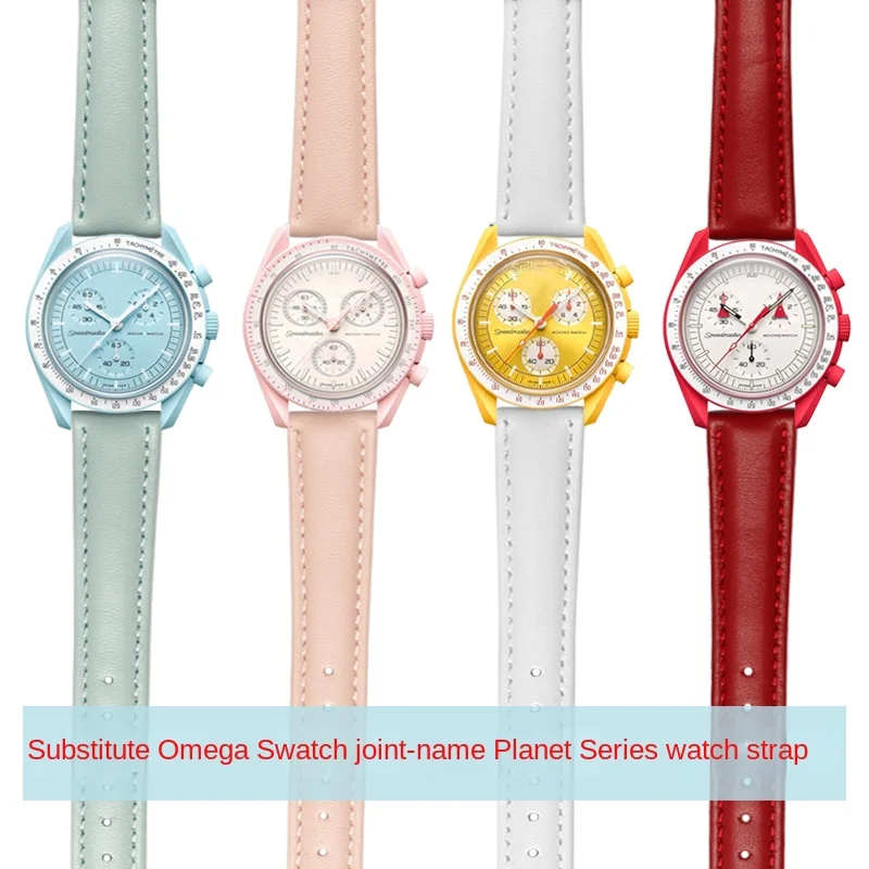 8 colors Contracted leather Watch Band 20mm For OMEGA x SWATCH Strap Watch Accessories Bracelet women Watchband pink Wristband
8 colors Contracted leather Watch Band 20mm For OMEGA x SWATCH Strap Watch Accessories Bracelet women Watchband pink Wristband