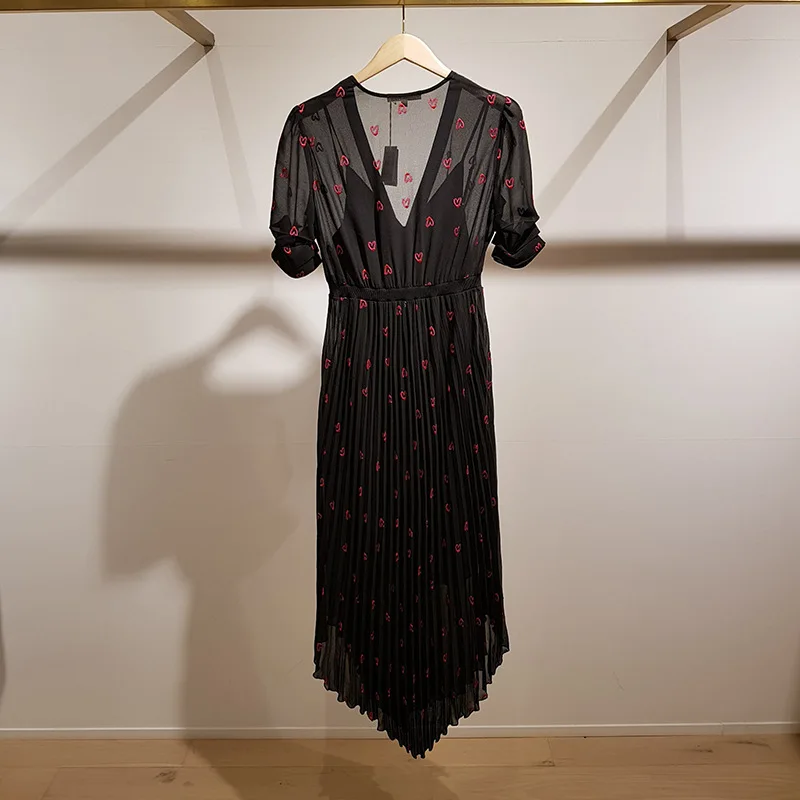 New Dresses for Women French Meja Early Spring Summer Dress Embroidery Elastic Waist Woman Dress Long Vintage Dress for Women
New Dresses for Women French Meja Early Spring Summer Dress Embroidery Elastic Waist Woman Dress Long Vintage Dress for Women