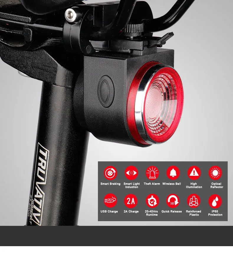 ANTUSI Road Bike Anti-theft Alarm Lock Automatic Brake Cycling Taillight Remote Control Bicycle Rear Light MTB Wireless Bell
ANTUSI Road Bike Anti-theft Alarm Lock Automatic Brake Cycling Taillight Remote Control Bicycle Rear Light MTB Wireless Bell