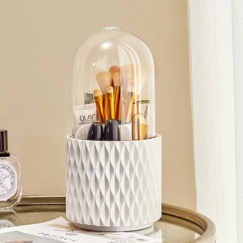 New Dustproof 360°Rotating Makeup Brush Storage Desktop Cosmetic Organizer Make Up Tools Container Lipstick Eyebrow Holder
New Dustproof 360°Rotating Makeup Brush Storage Desktop Cosmetic Organizer Make Up Tools Container Lipstick Eyebrow Holder
