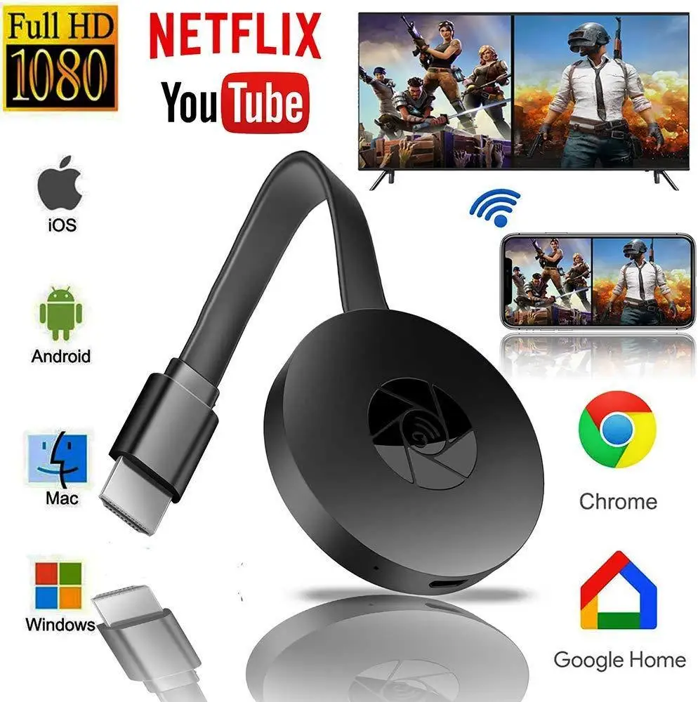Android / IOS Wireless HDMI Display Dongle HD Mobile TV Projection Video Transmission
Android / IOS Wireless HDMI Display Dongle HD Mobile TV Projection Video Transmission