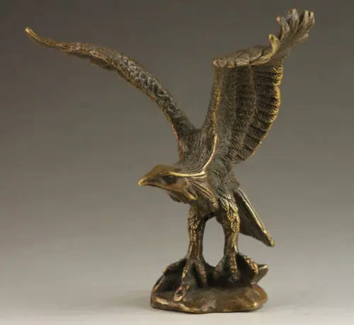 Arts Crafts Copper Elaborate Chinese Collectable Handmade Old Vivid Brass Eagle Statue eagle Eagle Animal Copper Ornaments
Arts Crafts Copper Elaborate Chinese Collectable Handmade Old Vivid Brass Eagle Statue eagle Eagle Animal Copper Ornaments