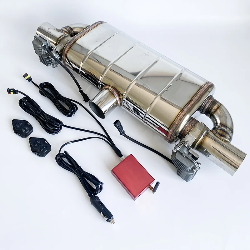 Car Exhaust Muffler Sport Electronic SS304 Valve Sounds Change 1 Inlet To 2 Outlet Sliencer
Car Exhaust Muffler Sport Electronic SS304 Valve Sounds Change 1 Inlet To 2 Outlet Sliencer