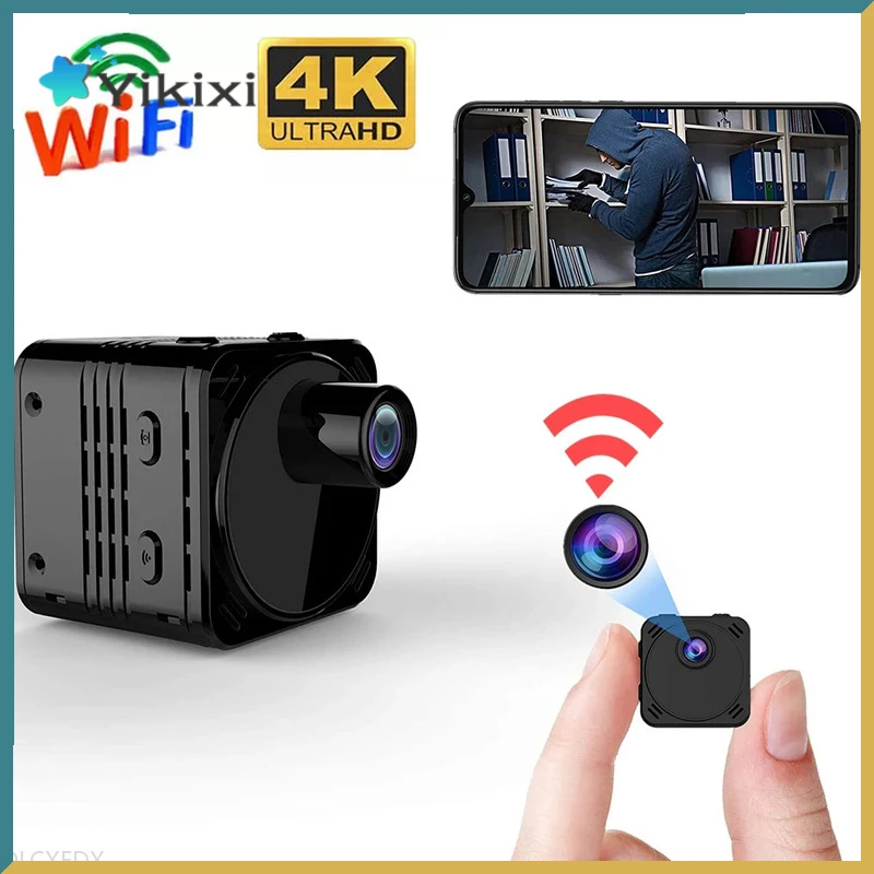 

HD Mini Video Camera WiFi Wireless IP Hotspot Cam Night Vision Motion Detection Espia Micro Audio Recorder Suport 128G TF card
