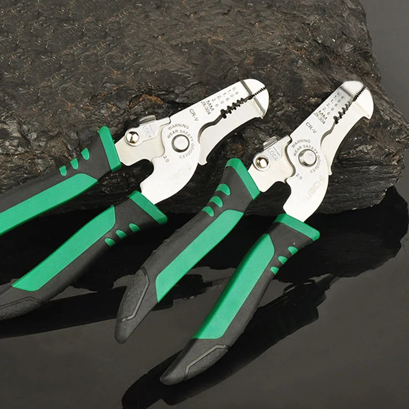 AWG 10.0-20.0 Skidproof Wire Stripper Cable Scissors Electric Wire Tapping Pliers String Peeling Cutter G28-1083
AWG 10.0-20.0 Skidproof Wire Stripper Cable Scissors Electric Wire Tapping Pliers String Peeling Cutter G28-1083