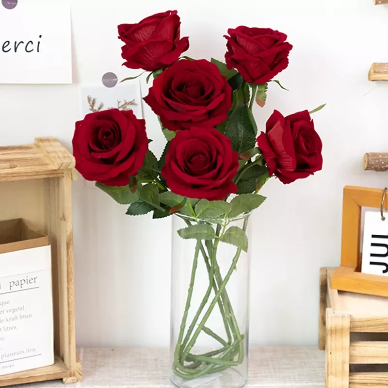 1pc/5pc Beautiful Silk Artificial Rose Flowers Wedding Home Table Decor Long Bouquet Arrange Fake Plant Valentine's Day Presents
1pc/5pc Beautiful Silk Artificial Rose Flowers Wedding Home Table Decor Long Bouquet Arrange Fake Plant Valentine's Day Presents