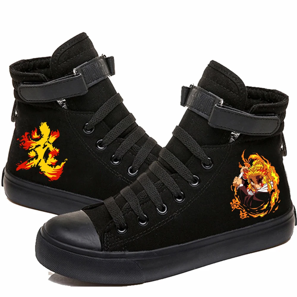 Anime Demon Slayer Rengoku Kyoujuro Print Hip Hop Striped Shoe Canvas Shoes Sneakers Boots Man Woman
Anime Demon Slayer Rengoku Kyoujuro Print Hip Hop Striped Shoe Canvas Shoes Sneakers Boots Man Woman