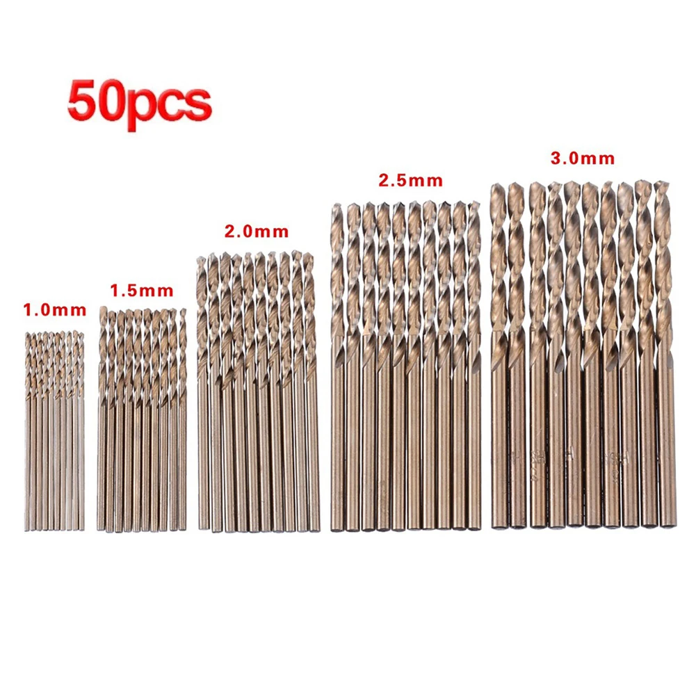 50pcs HSS M35 Cobalt Drill Bits Set ToolFor For Ceramic Tile, Concrete Wall Metal Wood Drilling Hole Cutter Glass Drill Bit
50pcs HSS M35 Cobalt Drill Bits Set ToolFor For Ceramic Tile, Concrete Wall Metal Wood Drilling Hole Cutter Glass Drill Bit