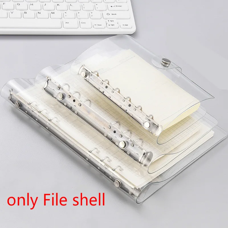 A5/A6/A7 Transparent Notebook Cover Loose-leaf Ring Binder PVC Waterproof Clear Cover Travel Notebook Stationery Cover 1pc
A5/A6/A7 Transparent Notebook Cover Loose-leaf Ring Binder PVC Waterproof Clear Cover Travel Notebook Stationery Cover 1pc
